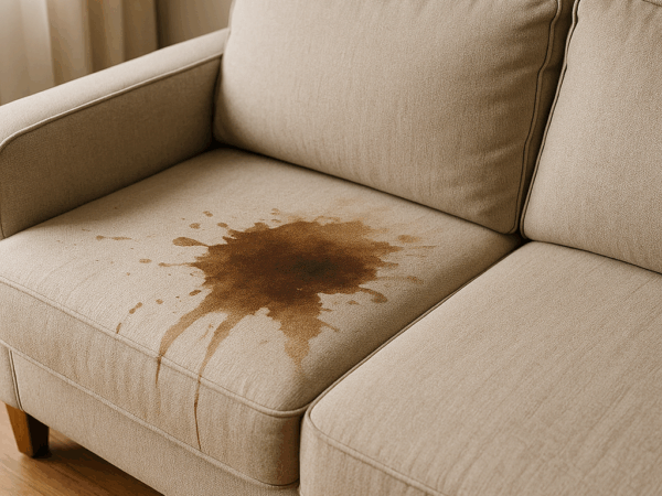 Kaffeefleck Sofa entfernen
