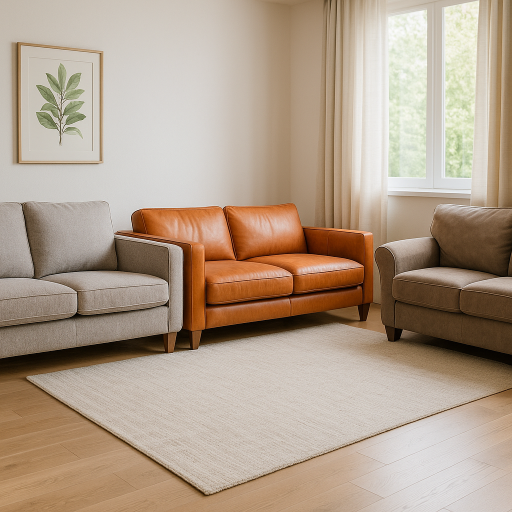 Sofareinigung je nach Material – Stoff, Mikrofaser oder Leder?