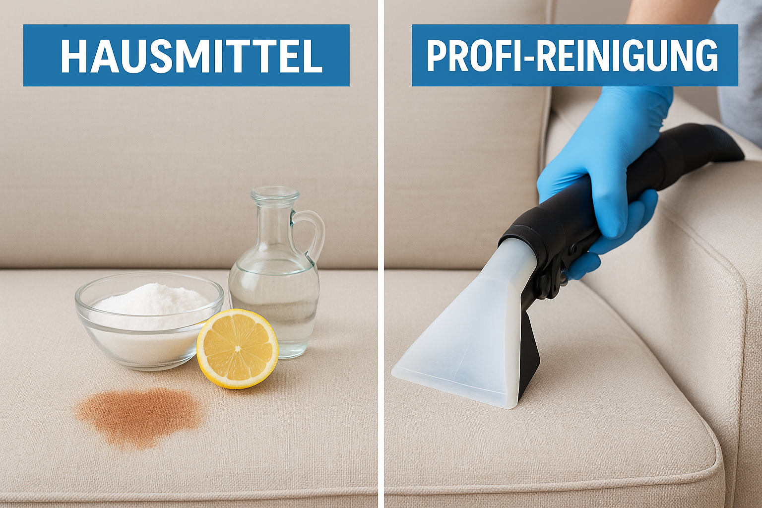 Hausmittel vs. Profi-Reinigung – Was funktioniert wirklich?