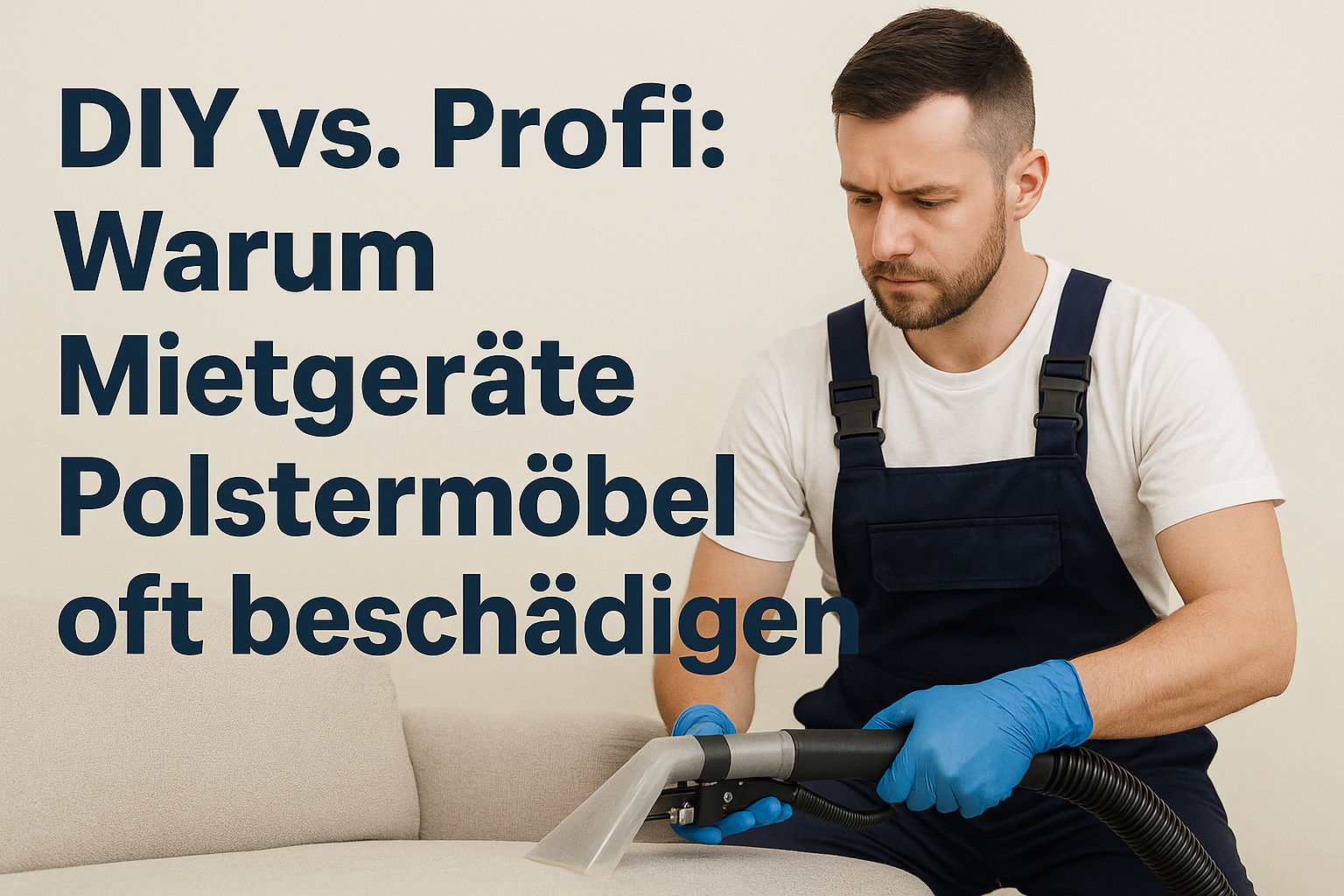 DIY vs. Profi: Warum Mietgeräte Polstermöbel oft beschädigen